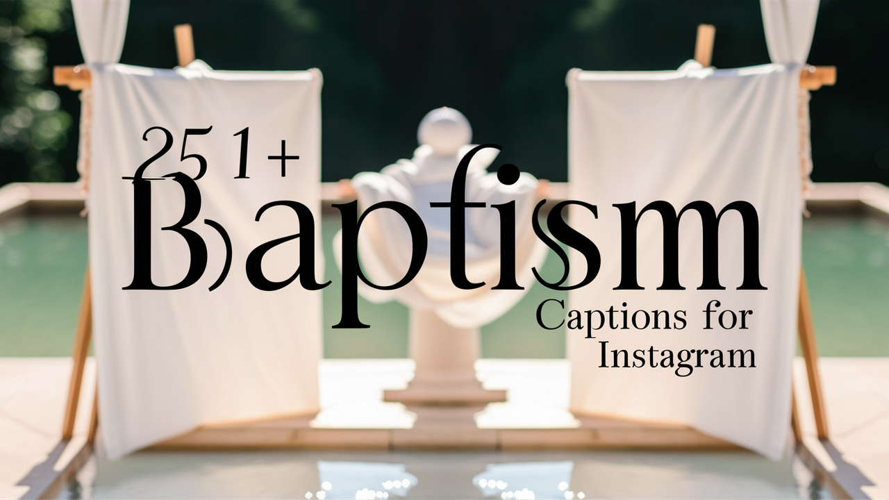 Baptism Captions for Instagram