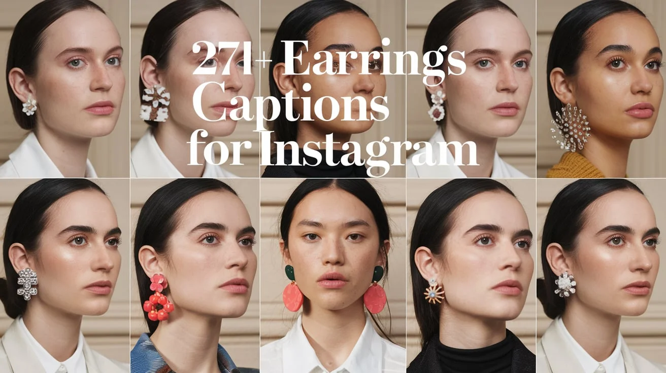 Earrings Captions for Instagram