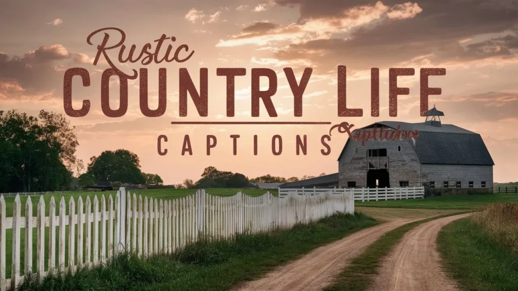 Rustic Country Life Captions