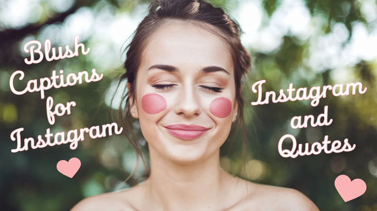 Blush Captions for Instagram And Quotes