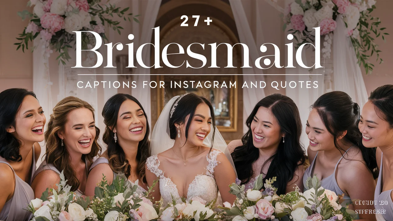 Bridesmaid Captions for Instagram And Quotes