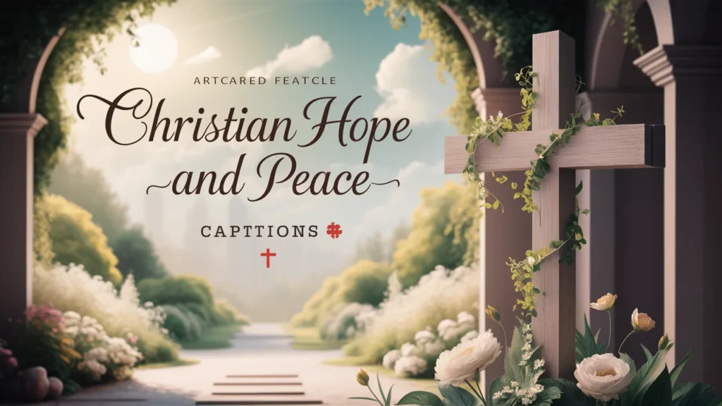 Christian Hope and Peace Captions