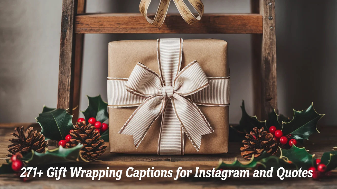 Gift-Wrapping Captions for Instagram And Quotes