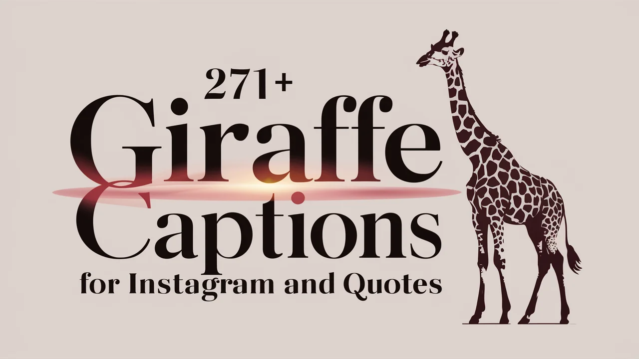 Giraffe Captions for Instagram And Quotes