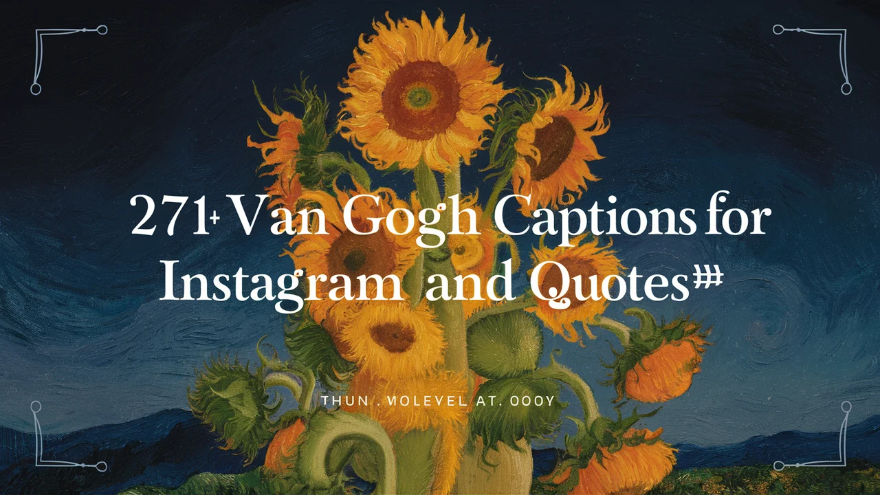 Van Gogh Captions for Instagram And Quotes