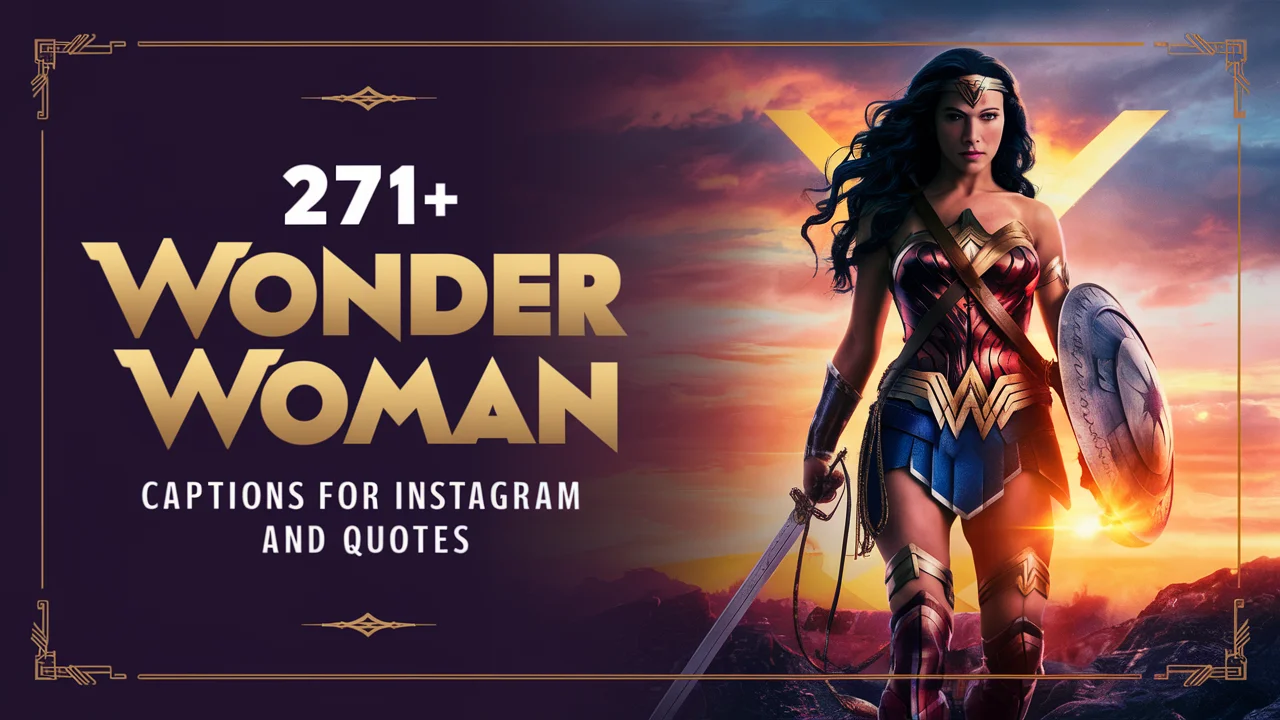 Wonder Woman Captions for Instagram And Quotes